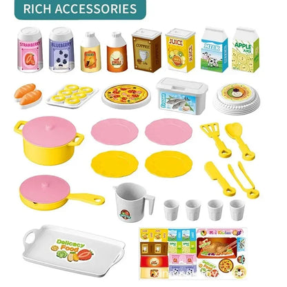 Mini Kitchen Counter Play Set DIY Simulated Cooking