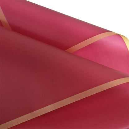 Golden Edge Flower Wrapping Paper Waterproof Bouquet Gift Packaging Decoration Supplies