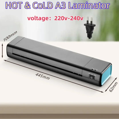 Preheating hot and cold laminating machine