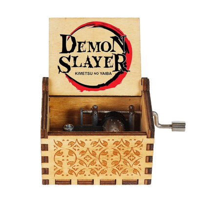 Wooden Music Box Demon Slayer Hand Cranked