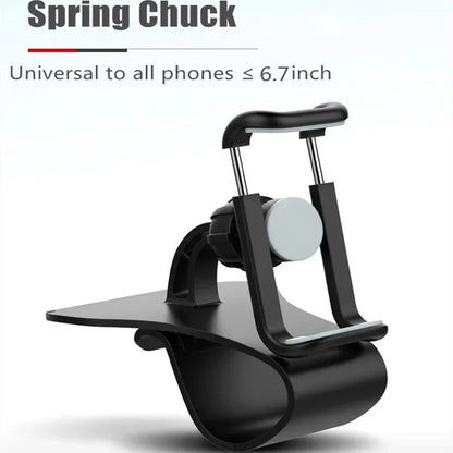 Universal Car Phone Holder - 360° Rotatable Auto Grip Dashboard Stand