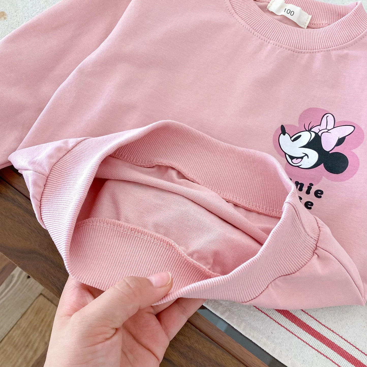 Loose Disney Minnie Mickey Long Sleeve Pullover Sweater