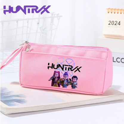 K-pop Demon Hunters Pink Pencil Case for Students