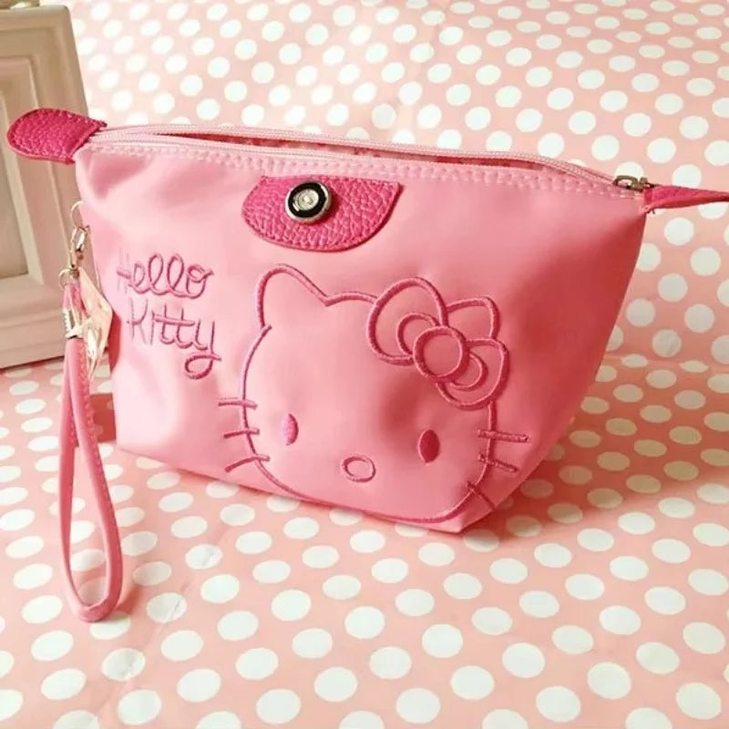 Hello Kitty Travel Makeup Bag Waterproof PU Handbag