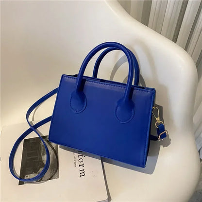 Minimalist Small Square Bag All-Match Top Handle Purse Classic Shoulder Bag