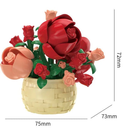 Tree Gardens Romantic Building Blocks Model Bricks Kids Sets Kits Toys