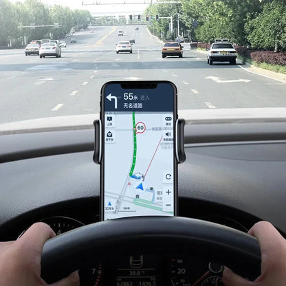 Universal Car Phone Holder - 360° Rotatable Auto Grip Dashboard Stand