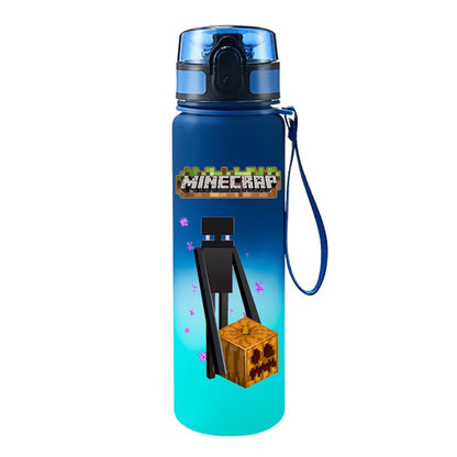 650ML Game Pixel Style Water Cup Drinking Outdoor Water Bottle