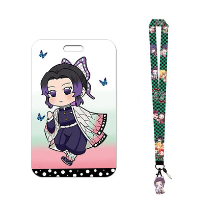 Demon Slayer Anime Key Lanyard Cosplay Badge ID Cards
