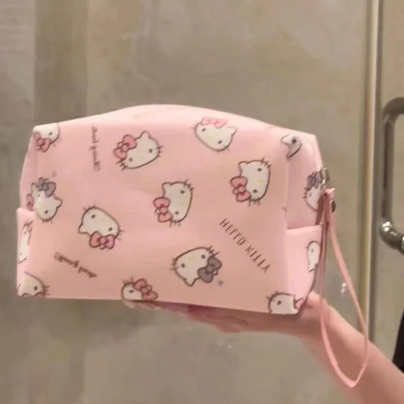 Pink Japanese Hello Kitty Makeup Bag