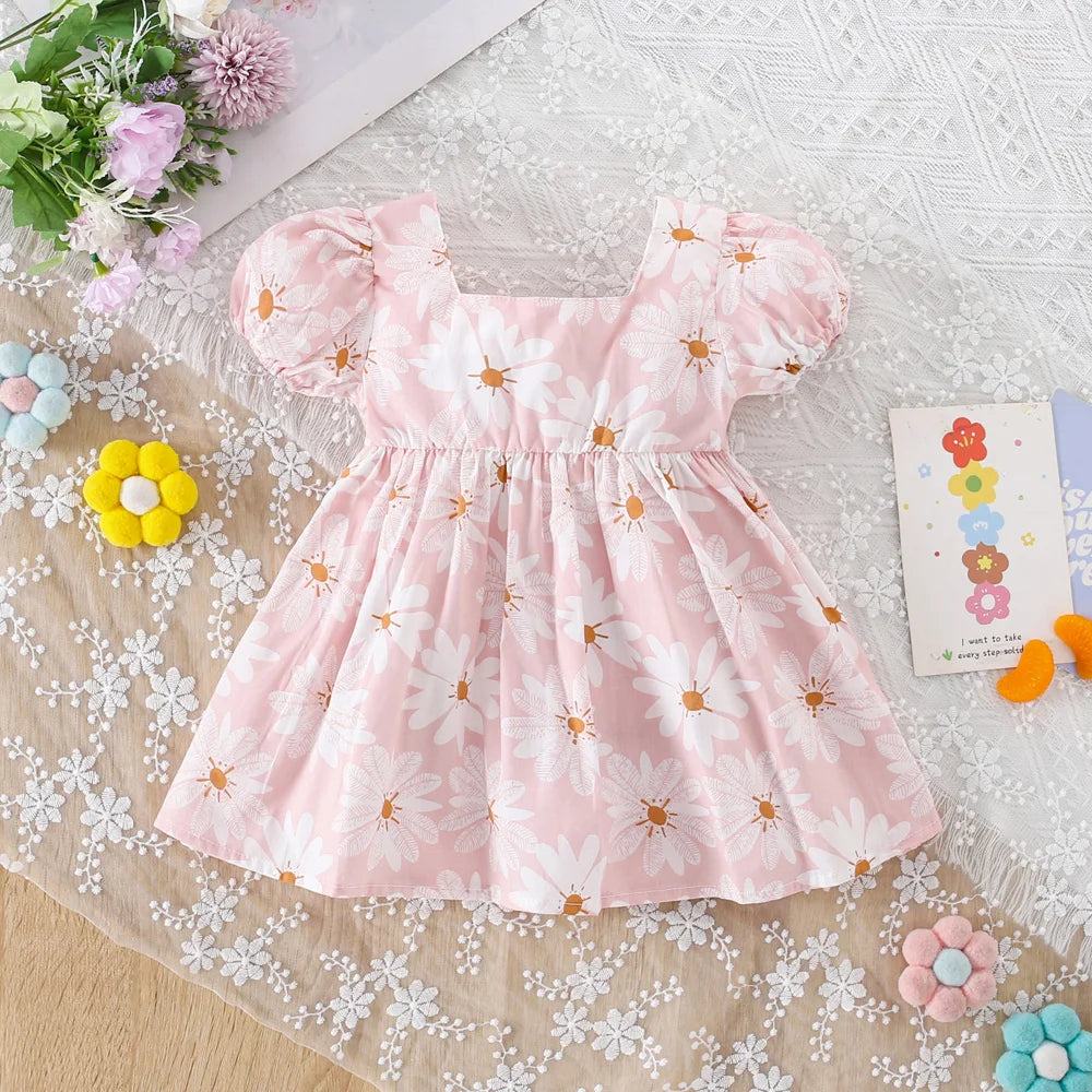 Little Daisy Dress Summer Big Bow Princess