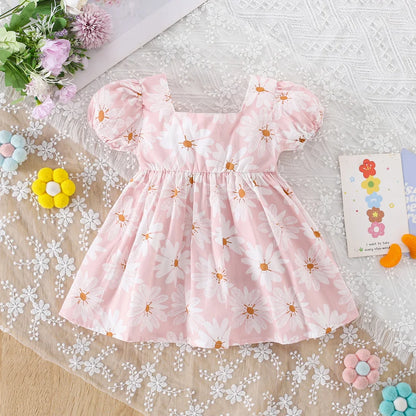 Little Daisy Dress Summer Big Bow Princess