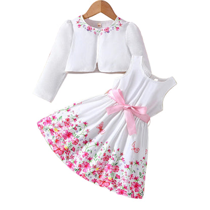 Kids Casual Clothing Sets Outfits for Girls Autumn Winter Floral