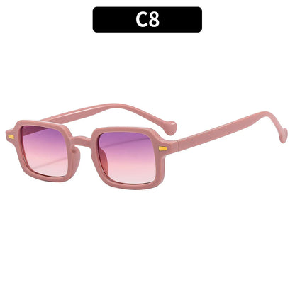 Rectangle Sunglasses Women Oval Vintage