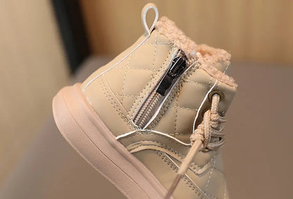 Autumn Winter Kids Boots Warm Plush Boots