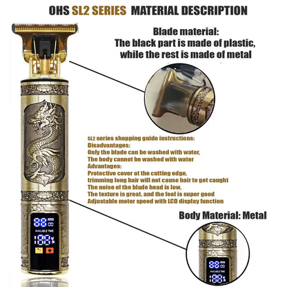 T9 Hair Trimmer Clippers Electric Machine for Men Haircut