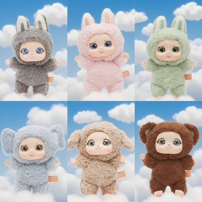 Cute and Fragrant Animals Vinyl Face Plush Kids Hang Bag