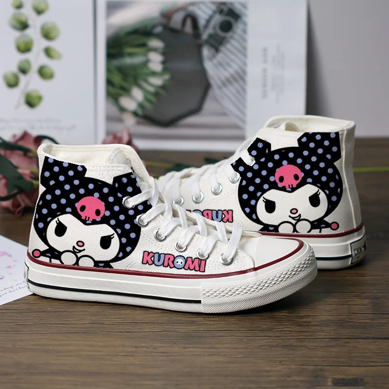 Kawaii Sanrio Canvas Shoes Thin High-Top Sneakers Casual Shoes