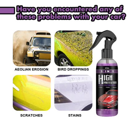 3in1 Quick Coat Polish Sealer Spray Auto Nano Ceramic Coating Agent Car