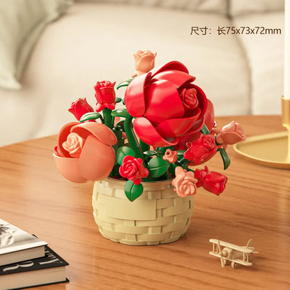 Tree Gardens Romantic Building Blocks Model Bricks Kids Sets Kits Toys
