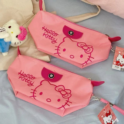 Hello Kitty Travel Makeup Bag Waterproof PU Handbag