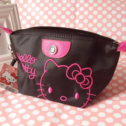 Hello Kitty Travel Makeup Bag Waterproof PU Handbag