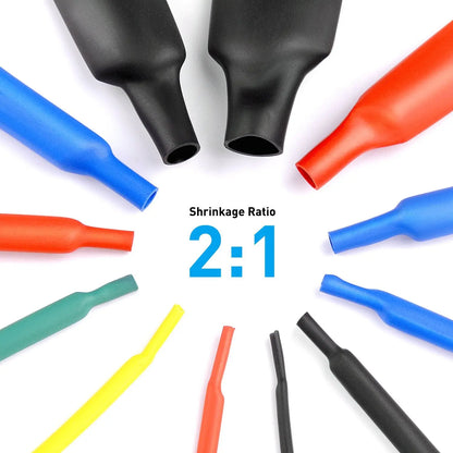 Polyolefin Heat Shrink Tubing Set 2:1 Shrink Ratio