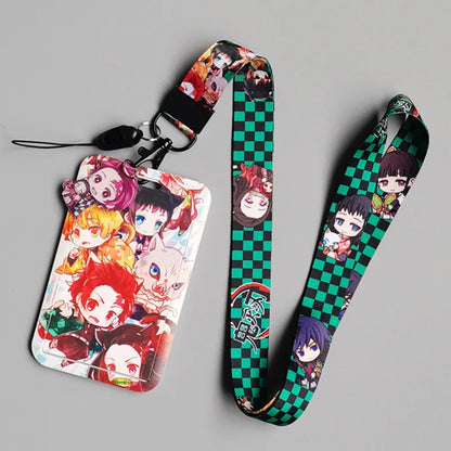 Demon Slayer Anime Key Lanyard Cosplay Badge ID Cards