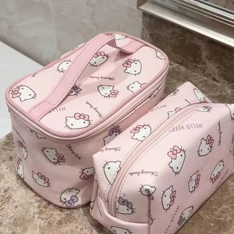 Pink Japanese Hello Kitty Makeup Bag