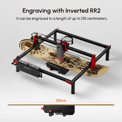 AlgoLaser Rotary Roller 2 For Laser Engraver Cutter 360° Engraving All Cylindrical