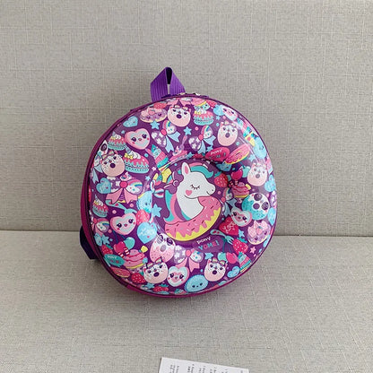 Kids Bag Children's Schoolbag Cartoon Backpack Kindergarten Kids Doughnut Rainbow