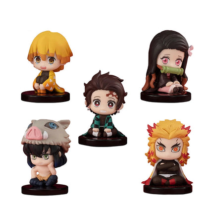 Q Version Demon Slayer Sitting Ghost Doll Toy Figural PVC