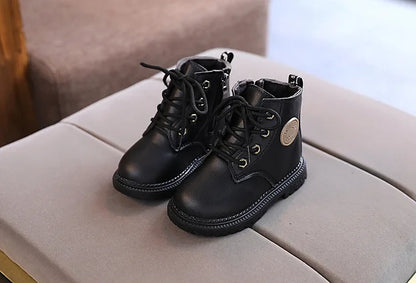 Children's Boots Kids Ankle Snow Boots Rubber Outsole Autumn Winter Warm Classic