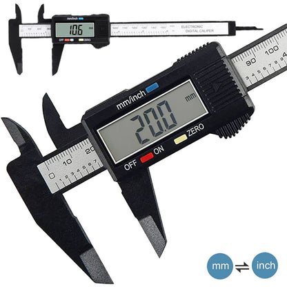 Electronic Digital Caliper Carbon Fiber Dial Vernier Caliper Gauge Micrometer Measuring Tool