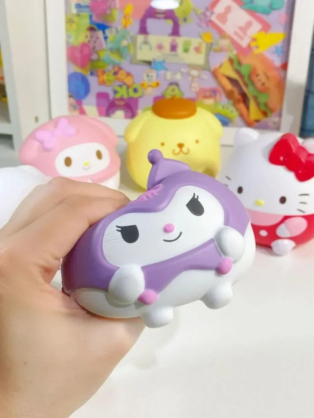 Sanrio Kawaii Stress Relief Squishy Anime Cartoon Children's Hand Pinch