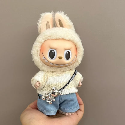 Labubu Doll Clothes Set for V1/V2 Ropa Labubu Dolls Strap Pants Set Cute Skirt