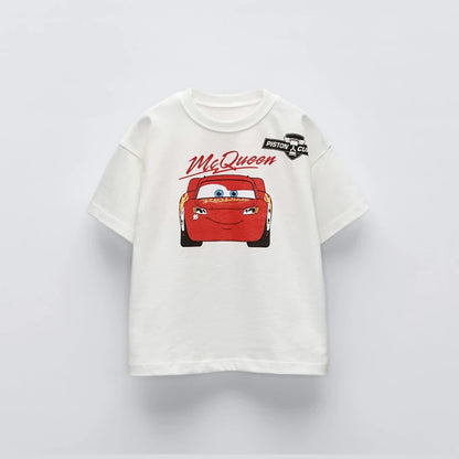 Car Tees Tops for Boy Clothing Summer