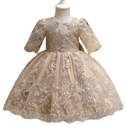 Baby Dress for Long Sleeve Luxury Embroidery Ball