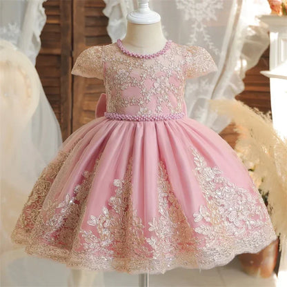 Baby Dress for Long Sleeve Luxury Embroidery Ball