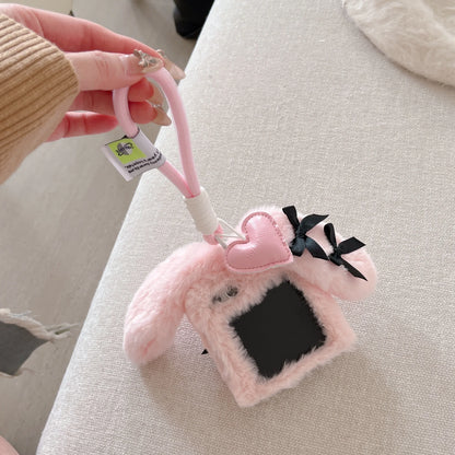 Bunny Folding Plush Phone Case with Lanyard Kawaii for Galaxy Z Flip