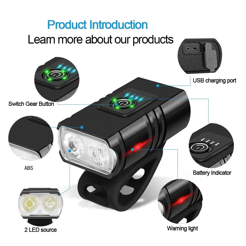 T6 LED Bike Light 6 Modes Headlight