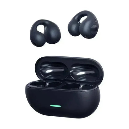 Bluetooth Headset 5.3 Wireless Air Conduction Headphones Clip Ear