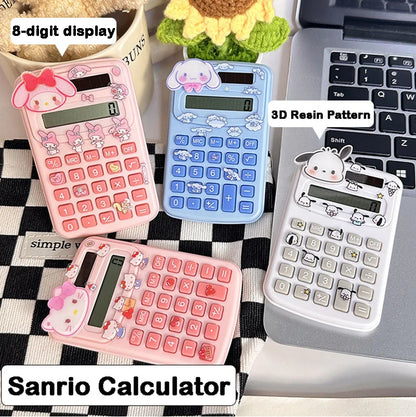 Sanrio Mini Electronic Calculator 8 Digit Calculator