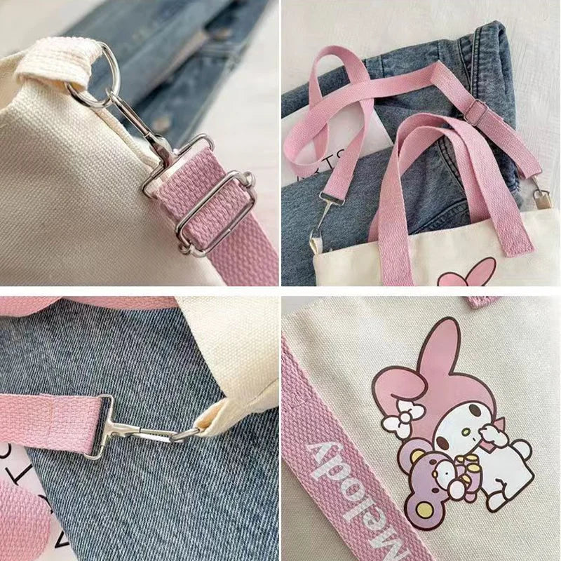 Sanrio Canvas Crossbody Bag Cute Fashion Handbag