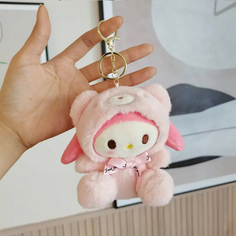 Sanrio Cute Plush Keychain Backpack Decoration Toy