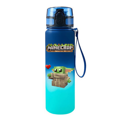 650ML Game Pixel Style Water Cup Drinking Outdoor Water Bottle