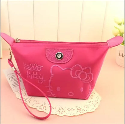 Hello Kitty Travel Makeup Bag Waterproof PU Handbag