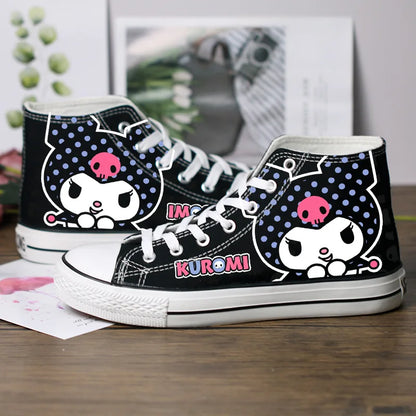 Kawaii Sanrio Canvas Shoes Thin High-Top Sneakers Casual Shoes