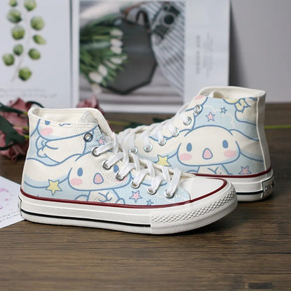 Kawaii Sanrio Canvas Shoes Thin High-Top Sneakers Casual Shoes