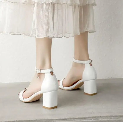 high heels women Roman shoes thick with open toe sandals